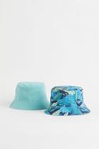H & M - 2-pack Bucket Hats - Blue