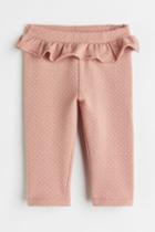 H & M - Cotton Leggings - Pink