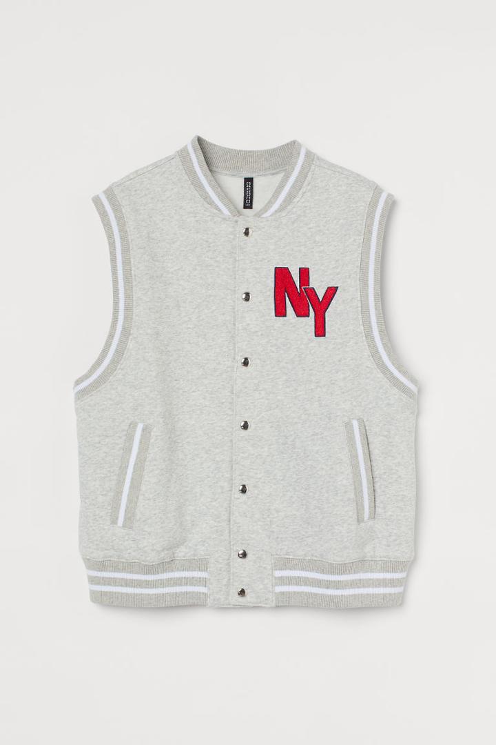 H & M - Varsity Vest - Gray