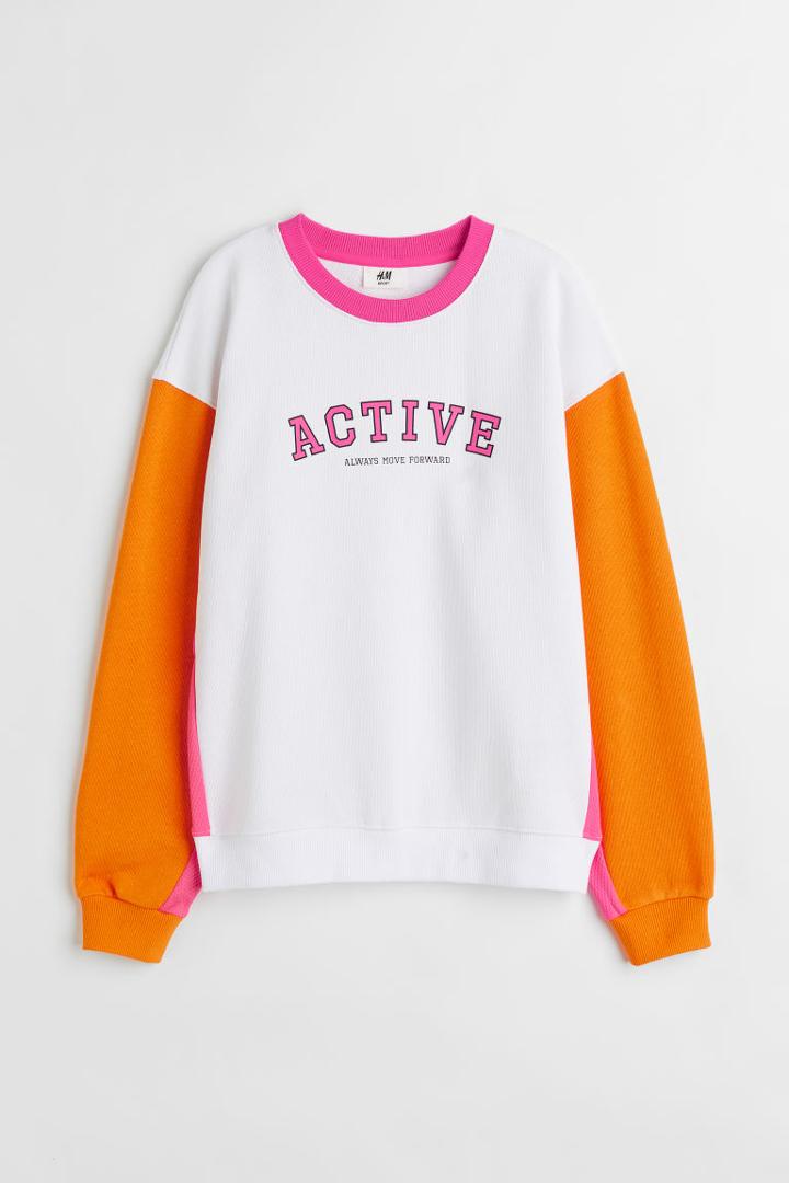 H & M - Sports Sweatshirt - White