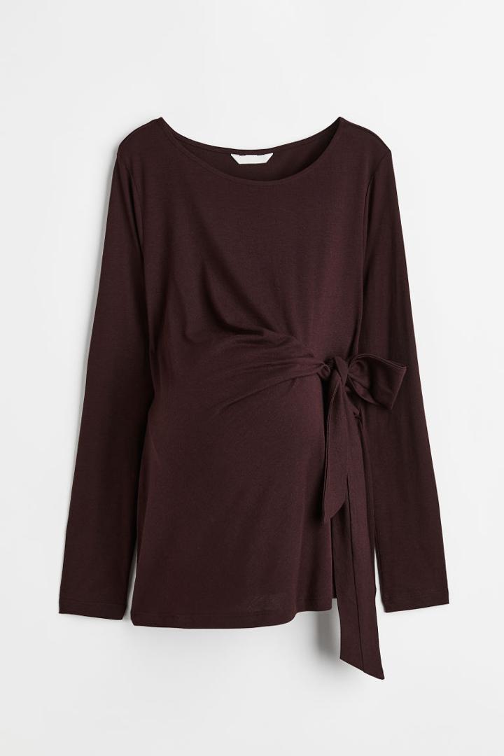 H & M - Mama Modal-blend Top - Red