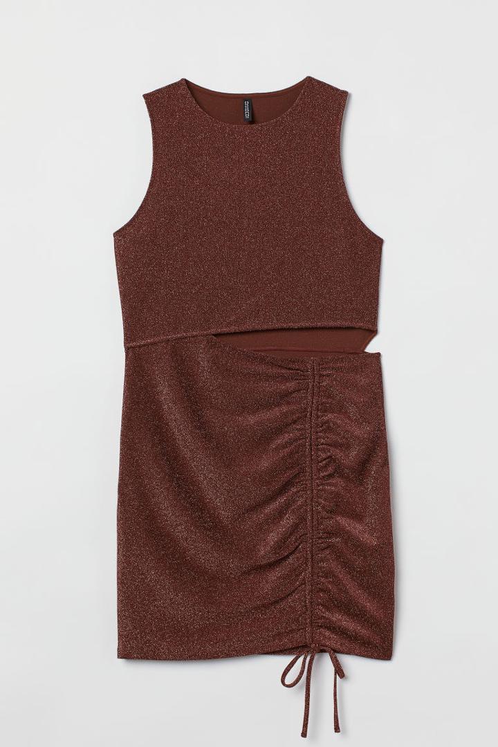 H & M - H & M+ Cut-out Dress - Brown