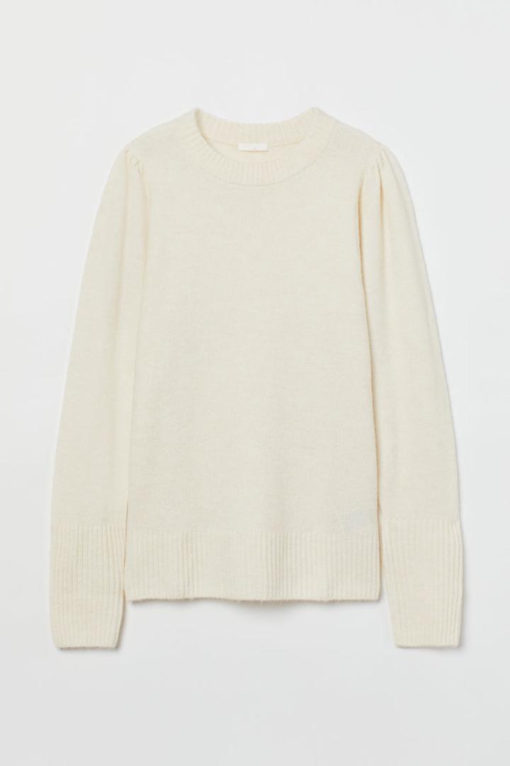 H & M - Mama Fine-knit Sweater - White