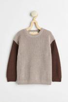 H & M - Merino Wool Rib-knit Sweater - Brown