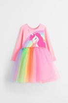 H & M - Costume Dress With Tulle Skirt - Pink