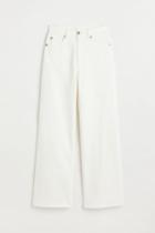 H & M - Wide High Jeans - White
