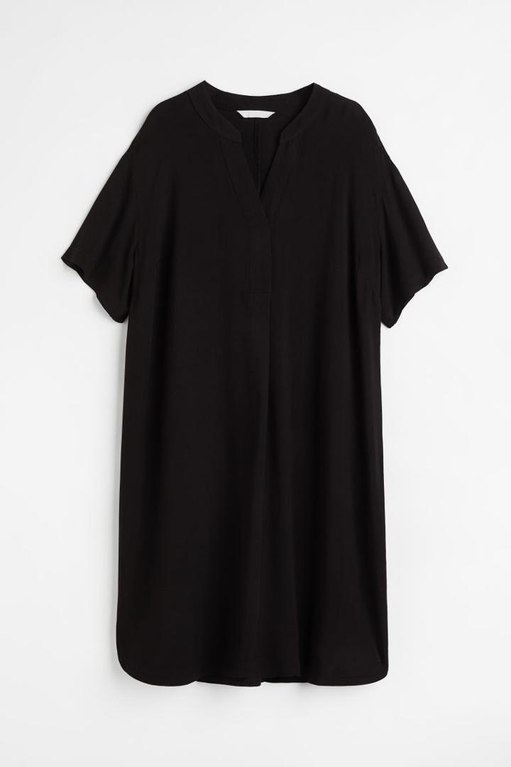 H & M - V-neck Tunic - Black