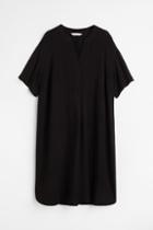 H & M - V-neck Tunic - Black
