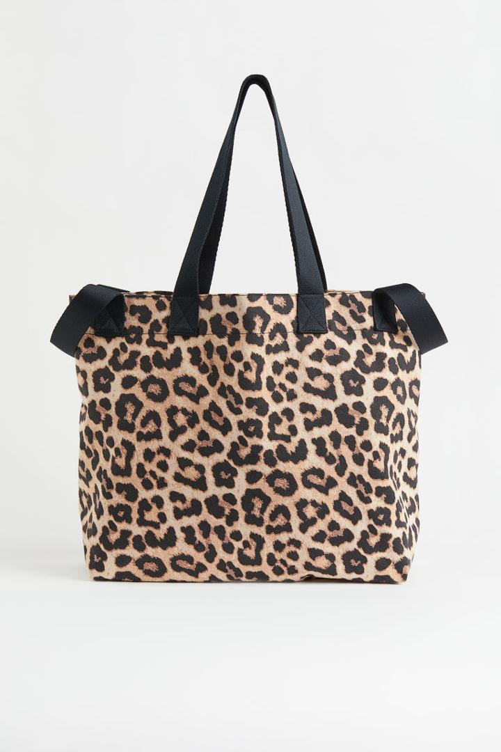 H & M - Large Canvas Shopper - Black