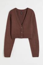 H & M - Short Cardigan - Brown