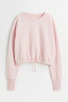 H & M - Drawstring Sweatshirt - Pink