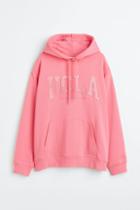 H & M - Hoodie With Motif - Pink