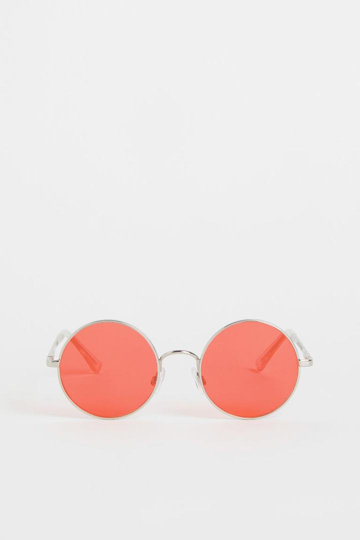 H & M - Round Sunglasses - Red