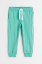 H & M - Jersey Joggers - Green