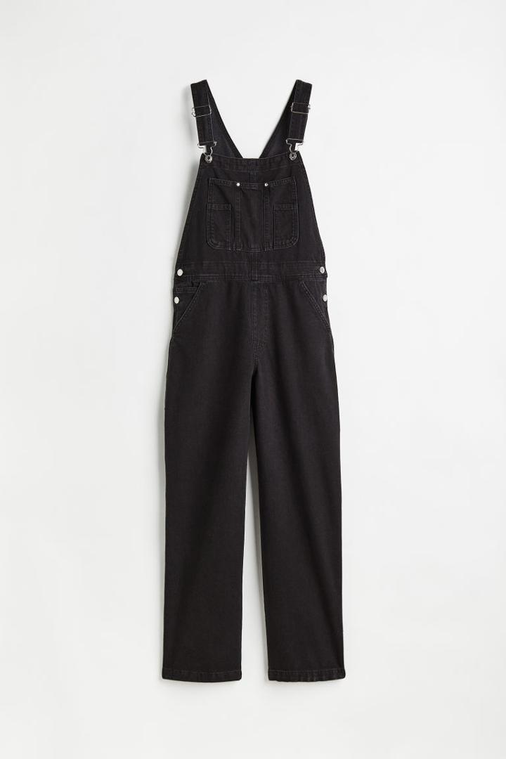 H & M - Denim Overalls - Black