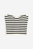 H & M - Rib-knit Tube Top - White