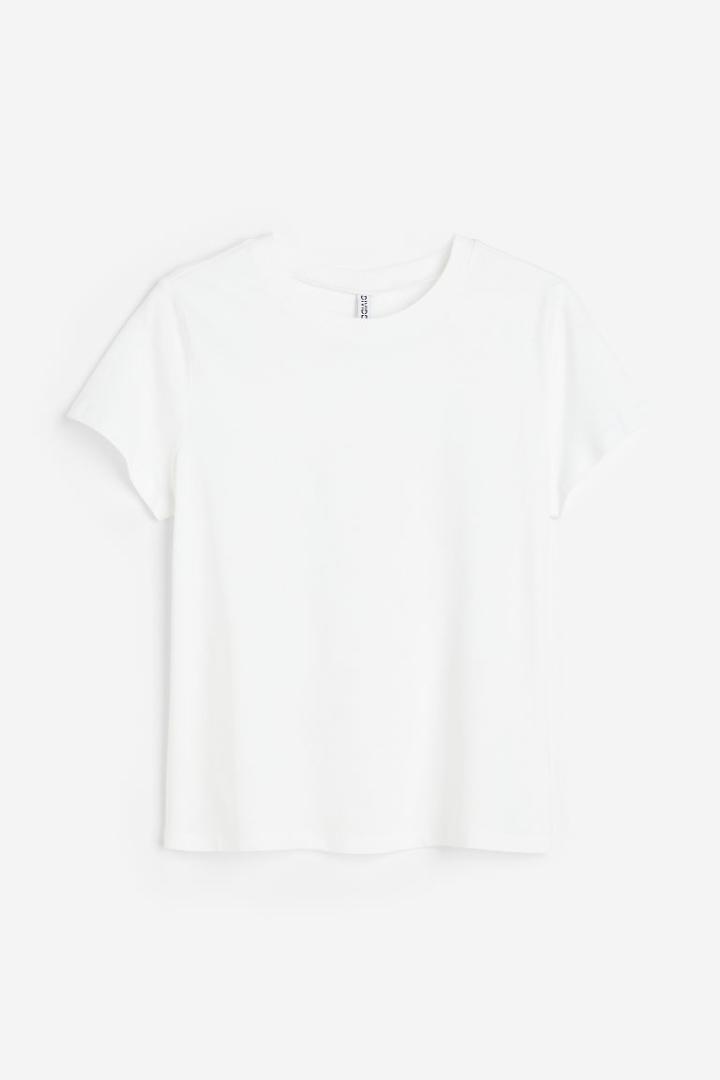 H & M - H & M+ Fitted T-shirt - White