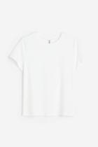 H & M - H & M+ Fitted T-shirt - White