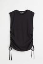 H & M - Mama Sleeveless Drawstring Top - Black