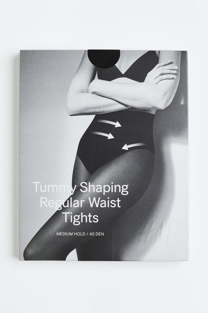 H & M - Shaping Tights 40 Denier - Black