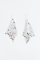 H & M - Metal-disc Earrings - Silver