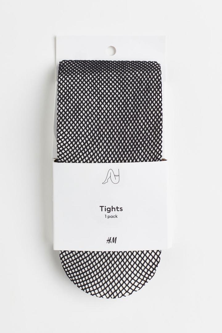 H & M - Fishnet Tights - Black