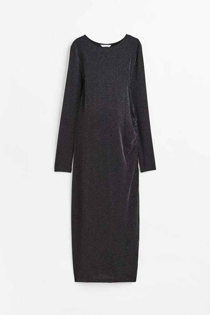 H & M - Mama Glittery Dress - Black