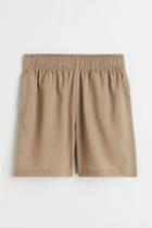 H & M - Fast-drying Sports Shorts - Beige
