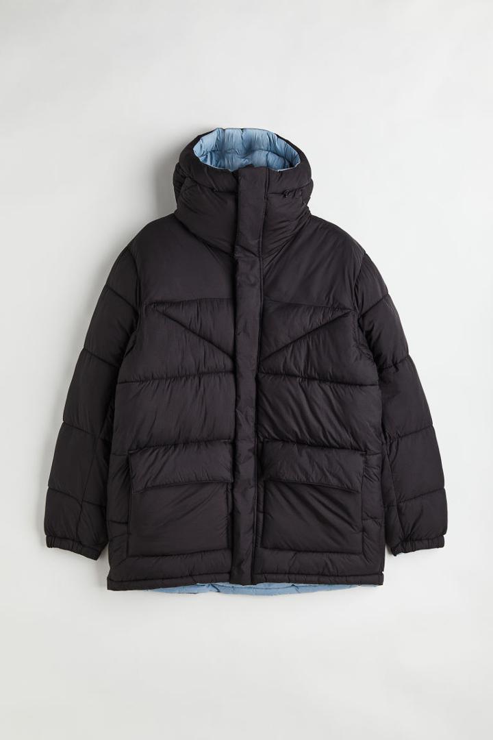 H & M - Reversible Insulated Puffer Jacket - Black