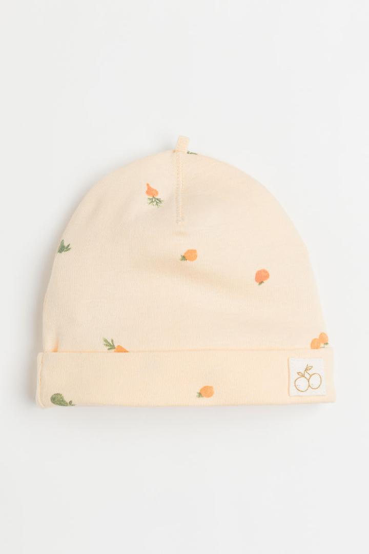 H & M - Cotton Jersey Hat - Yellow