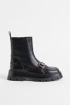 H & M - Horsebit Boots - Black