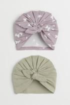 H & M - 2-pack Turbans - Purple