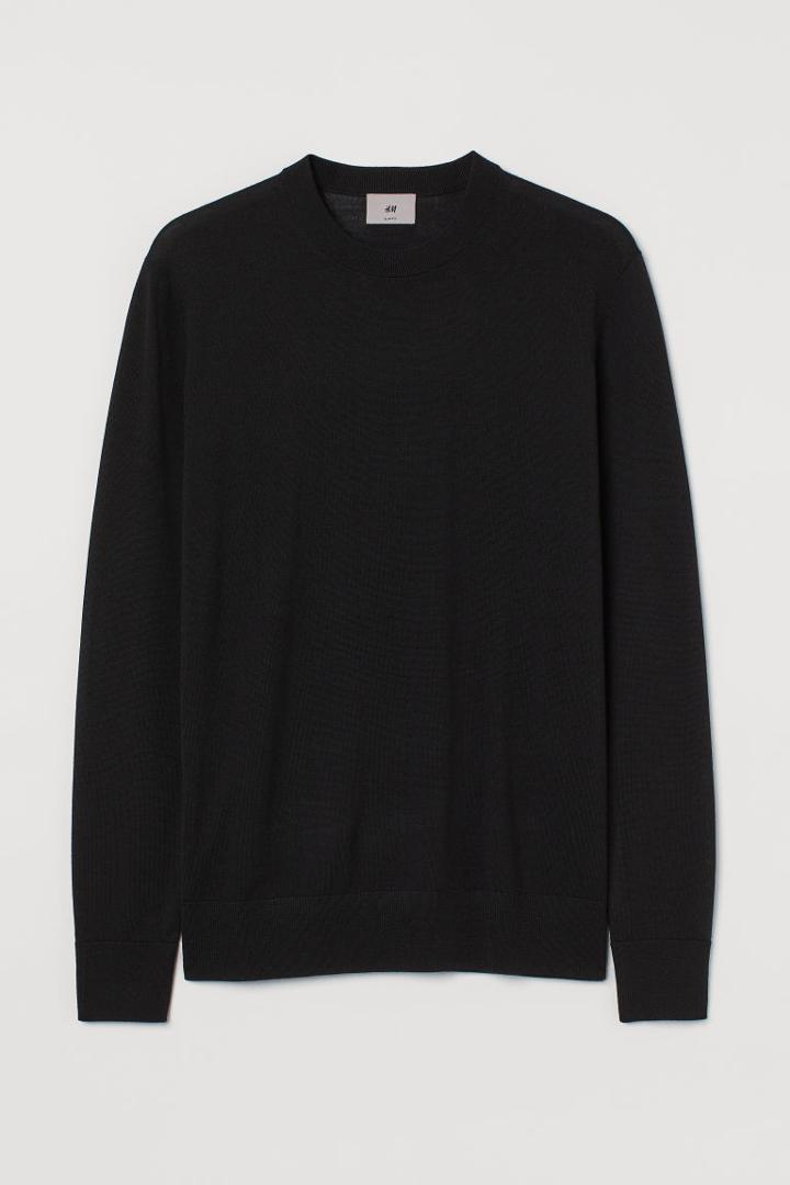 H & M - Merino Wool Sweater - Black