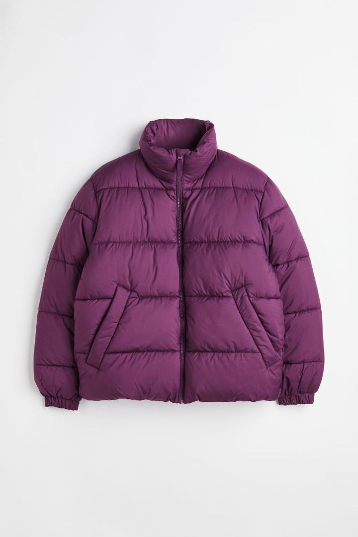 H & M - Water-repellent Puffer Jacket - Purple