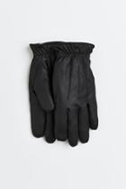 H & M - Faux Shearling-lined Gloves - Black