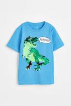 H & M - Interactive-design T-shirt - Blue
