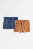 H & M - 2-pack Chino Shorts - Beige