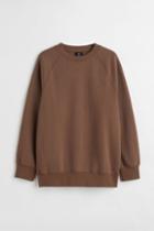 H & M - Oversized Fit Sweatshirt - Beige
