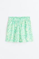 H & M - Pull-on Cotton Shorts - Yellow