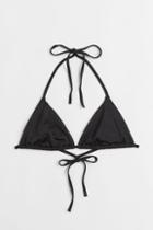 H & M - Triangle Bikini Top - Black