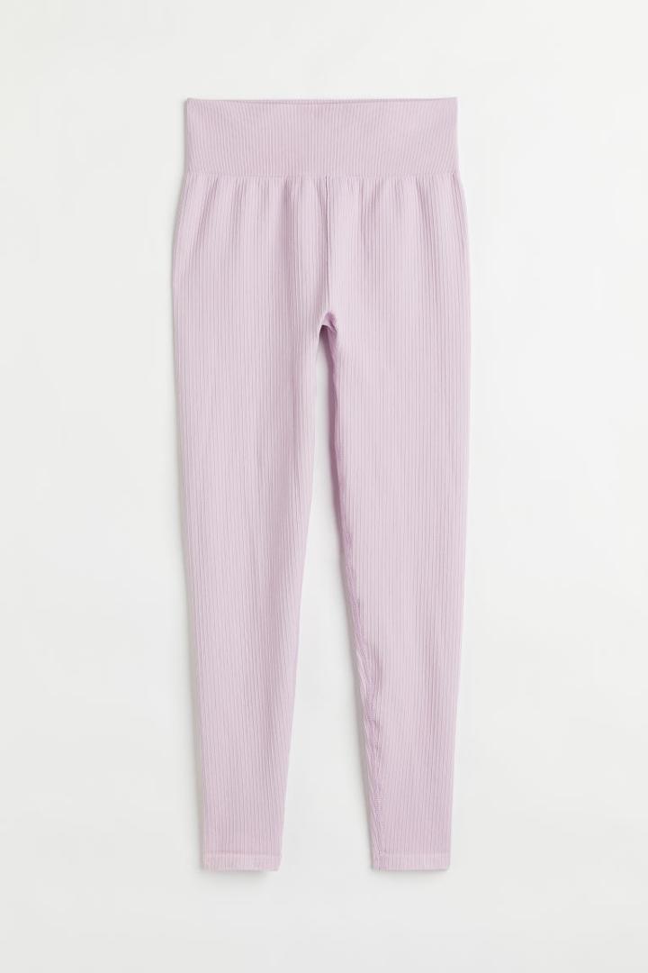 H & M - Seamless Sports Leggings - Purple