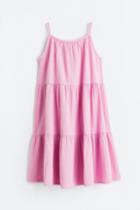 H & M - Tiered Dress - Pink