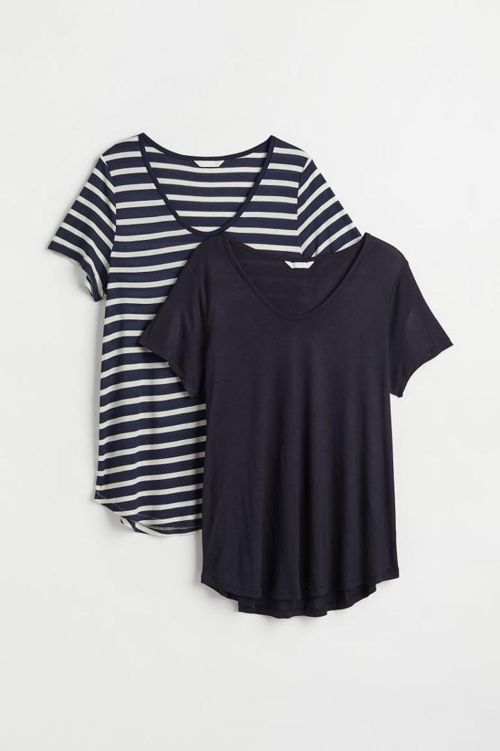 H & M - H & M+ 2-pack T-shirts - Blue