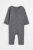 H & M - Wool Jumpsuit - Gray
