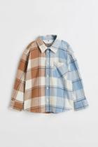 H & M - Cotton Flannel Shirt - Orange