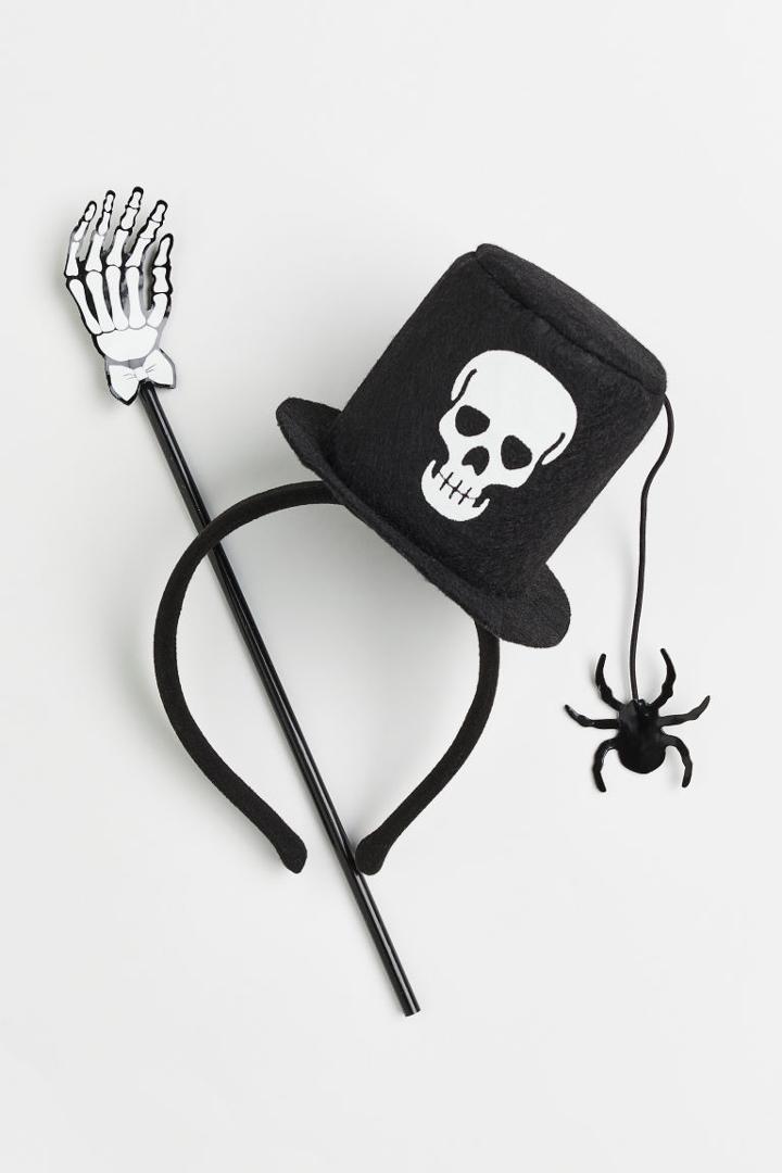 H & M - Witch Costume Set - Black