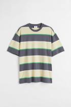H & M - Patterned T-shirt - Yellow