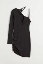 H & M - Asymmetric Dress - Black