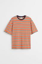H & M - Relaxed Fit Cotton T-shirt - Orange