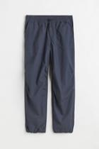 H & M - Loose Fit Cotton Joggers - Blue